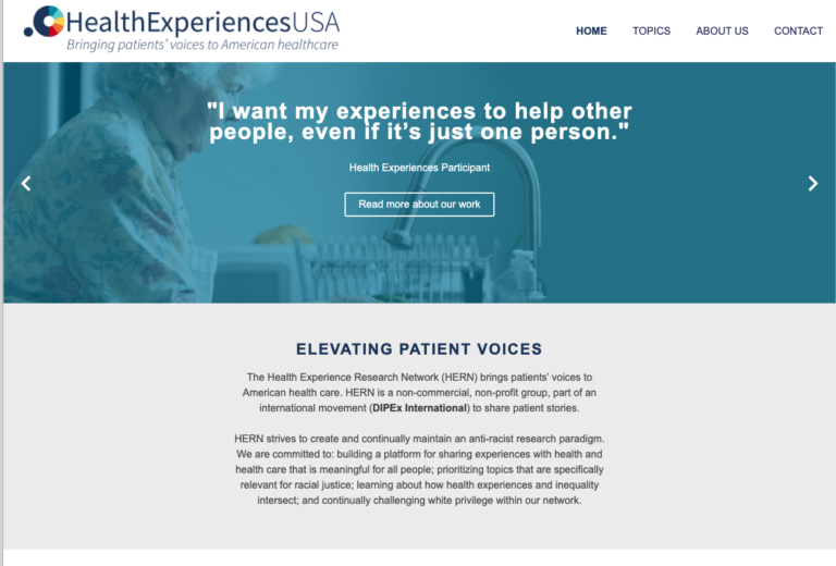 Health Experiences USA home page